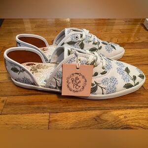 Keds x Rifle Paper Co. Vintage Champion D’Orsay  Orangerie (Size 10, never worn)